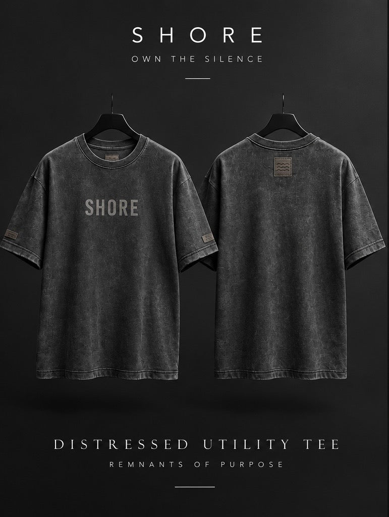 DISTRESSED UTILITY TEE